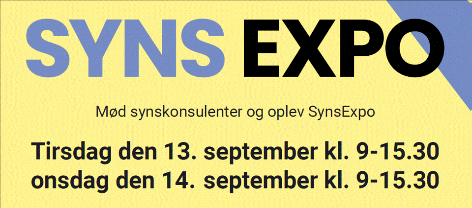Udklip af officiel poster for EynsExpo med datoer og tider - disse findes i selve nyhedsteksten